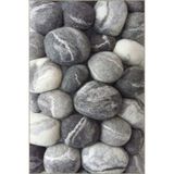 rugs modern Gri Taşlı Temalı Dokuma Taban Halı ve Yıkanabilir Halı miravip10447, 140 x 200