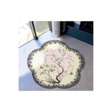 Rugs Modern Halı Güneş Koleksiyonu Sakura Çiçeği Desenli Yuvarlak Dokuma Taban Modern Dekoratif Halı günes32