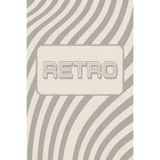 Rugs Modern Halı Mosso Retro Gri Yazı Detaylı Dokuma Taban Dekoratif Halı Mosso127