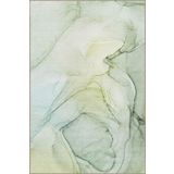 Rugs Modern Halı Pastel Boyalı Su Yeşili Desenli Dekoratif Yıkanabilir Halı miravip8443