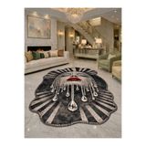 Rugs Modern Halı SDT Lüks Sanatsal Kadın Figürlü ve Taş Detaylı Modern Dokuma Taban Dekoratif Halı sdt1320