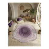Rugs Modern Halı SDT Modern Mor Tonlu Geçişli Organik Formlu Soyut Dokuma Taban Dekoratif Halı sdt1379