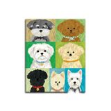 Rugs Modern Halı SDT Sevimli Köpekler Desenli Çok Renkli Modern Çocuk Odası Dokuma Taban Dekoratif Halı sdt869