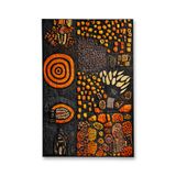 Rugs Modern Halı SDT Turuncu Oyulmuş Taş Desenli Dokuma Taban Modern Dekoratif Halı sdt231Turuncu