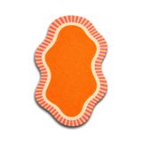 Rugs Modern Halı SDT Turuncu Retro Dalga Dokuma Taban Dekoratif Halı sdt672