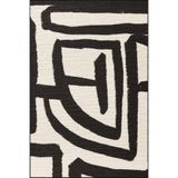 rugs modern Harf Temalı Desenli Modern Dekoratif Halı ve Yıkanabilir Halı miravip9592, 140 x 200