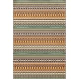 rugs modern Hasır Renklerde Düz Çizgili Dokuma Taban ve Modern Dekoratif Halı 4389, 75 x 150