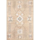 rugs modern Hasır Renklerde Geleneksel Geometrik Desenli Dokuma Taban ve Yıkanabilir Halı miravip9360, 155 x 230