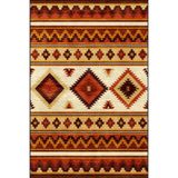 rugs modern Hasır Renklerde Geometrik Kreatif Baklavalı Dekoratif Halı 4149, 100 x 150