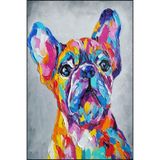 rugs modern Hayvan PUG Köpek Dokuma Taban Yıkanabilir Halı miravip8779, 75 x 150