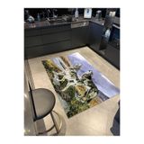 rugs modern Hayvan Uluyan Kurtlar Desenli Dokuma Taban ve Dekoratif Halı miravip402, 140 x 200