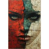 rugs modern İtalyan Kadın Temalı Dokuma Taban Yıkanabilir Halı miravip8915, 140 x 200