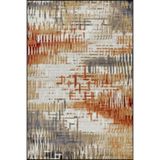rugs modern Kahverengi Desenli Dokuma Taban ve Yıkanabilir Halı miravip9490, 140 x 200