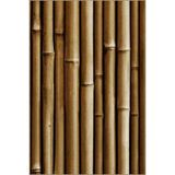 rugs modern Kahverengi Dikey Bambu Temalı Dekoratif Yıkanabilir Halı miravip9031, 100 x 250