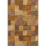 rugs modern Kahverengi Renkli Kareli Desenli Dekoratif Halı miravip887, 100 x 250