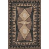 rugs modern Kahverengi Renkli Modern Geometrik Dokuma Taban Halı miravip8121, 140 x 200