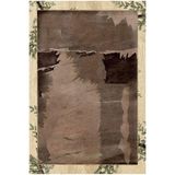 rugs modern Kahverengi Temalı Soyut Patchwork Yama Desenli Modern Dekoratif Halı 5279, 140 x 200