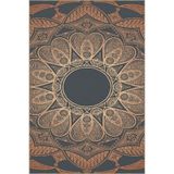 rugs modern Kahverengi Yıldız Dokuma Taban Halı ve Yıkanabilir Halı miravip10347, 140 x 200