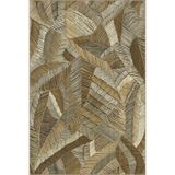 rugs modern Kanatlı Yapraklı Desenli Dokuma Taban Halı ve Yıkanabilir Halı miravip10099, 140 x 200