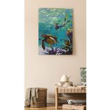rugs modern Kanvas Tablo Deniz Canlısı Desenli Bitki Manzaralı Desenli Modern Tablo, 70 x 100