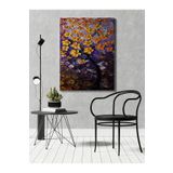 rugs modern Kanvas Tablo Mor Temalı Ağaç Çiçek Yapraklı Modern Tablo, 70 x 100
