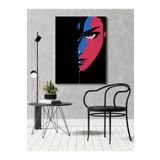 rugs modern Kanvas Tablo Renkli Yüzlü Kadın Desenli Temalı Desenli Temalı Tablo, 60 x 90