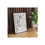 rugs modern Kanvas Tablo Siyah Beyaz Nü Kadın Temalı 28, 60 x 90