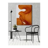 rugs modern Kanvas Tablo Turuncu Boyalı Desenli Temalı Tablo, 60 x 90