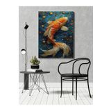 rugs modern Kanvas Tablo Turuncu Renkli Balık Animal Tablo Temalı Tablo, 60 x 90
