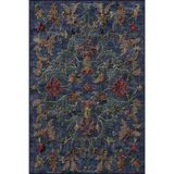 rugs modern Kapalı Mavi Çiçekli Örüntülü Desenli Dekoratif Halı miravip921, 140 x 200
