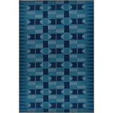 rugs modern Kapalı Mavi Geometrik Kreatif Dokuma Taban Halı 4187, 140 x 200