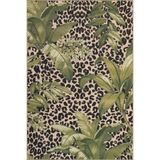 rugs modern Kaplan Figürlü Yeşil Renkli Desenli Dekoratif Yıkanabilir Halı miravip8446, 140 x 200