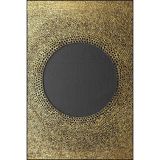 rugs modern Kara Daire Altın İşlemeli Temalı Desenli Dokuma Taban Halı ve Yıkanabilir Halı miravip9992, 140 x 200