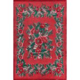 rugs modern Karabağ Narçiçeği Kırmızı Gelincik Desenli Dekoratif Dokuma Taban Halı Mira 1264, 155 x 230