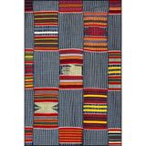 rugs modern Kareli Çizgili Elli Desenli Dokuma Taban Yıkanabilir Halı miravip9170, 75 x 200