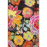 rugs modern Karışık Renk Tonlarında Çiçekli Yuvarlak Desenli Dokuma Taban Yıkanabilir Halı miravip8316, 150 x 300