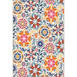 rugs modern Karışık Renkli Yıldızlı Desenli Dokuma Taban Halı ve Yıkanabilir Halı miravip9878, 75 x 150