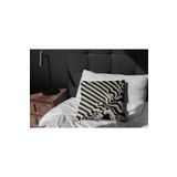 rugs modern Kırlent 1233 Siyah Bej Soyut Desen Baskılı Pillow23, 45 x 45