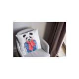 rugs modern Kırlent 156 Mavi Yelekli Panda Hayvan Temalı pillow09, 60 x 60