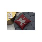 rugs modern Kırlent Kılıfı 1066 Bordo Tema Leopar, 45 x 45