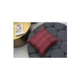 rugs modern Kırlent Kılıfı 1077 Kırmızı Ekose Temalı, 60 x 60