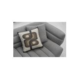 rugs modern Kırlent Kılıfı 999 Kahverengi Bej Soyut Desenli, 45 x 45
