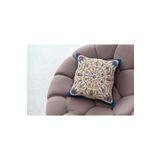 rugs modern Kırlent Lacivert Krem Renkli Vazolar Temalı Pillow52, 60 x 60