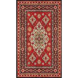 rugs modern Kırmızı Geometrik Desenli Seccade 70x120