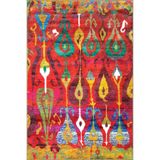 rugs modern Kırmızı Renklerde Akan Motifli Dekoratif Dokuma Taban Halı miravip23, 140 x 200