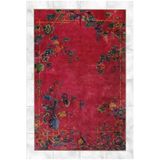rugs modern Kırmızı Temalı Çiçek Motifleri Desenli Vintage Dekoratif Halı 5197, mira5197-140x200