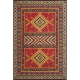 rugs modern Kırmızı Tonlarda Geometrik Kreatif Dekoratif Halı 4146, 140 x 200