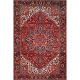 rugs modern Kırmızı ve Beyaz Renklerde Geleneksel Dekoratif Dokuma Taban Halı miravip17, 140 x 200