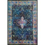 rugs modern Koyu Mavi Geleneksel Desenli Modern Desenli Dokuma Taban ve Dekoratif Yıkanabilir Halı miravip8585, 140 x 200