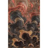 rugs modern Koyu Ton Çok Renkli Soyut Duman Bulut Desenli Kreatif Modern Dekoratif Halı 2361, 140 x 200
